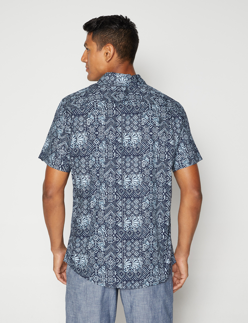 Stretch Poplin Shirt in Slim Fit