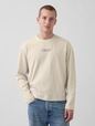 JPN IE SUEDE TUCH LS Y2K LOGO TEE