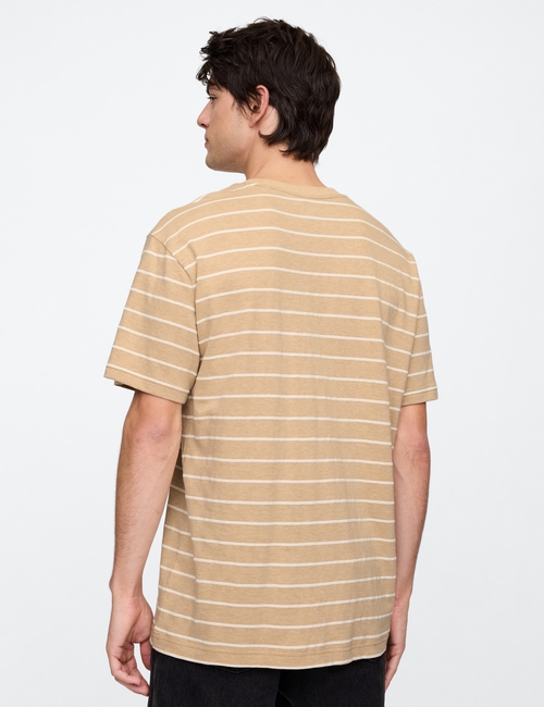 Textured Stripe Original Pocket T-Shirt