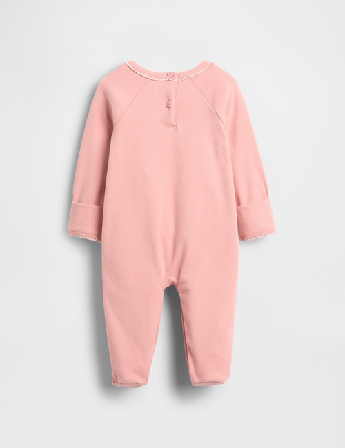 Baby Softspun Heart Pocket Footed One-Piece