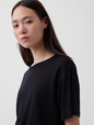 SS LINEN OVERSIZED TEE