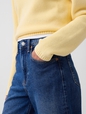 High Rise Stride Wide-Leg Ankle Jeans