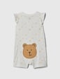 Baby Flutter Sleeve Brannan Bear Romper