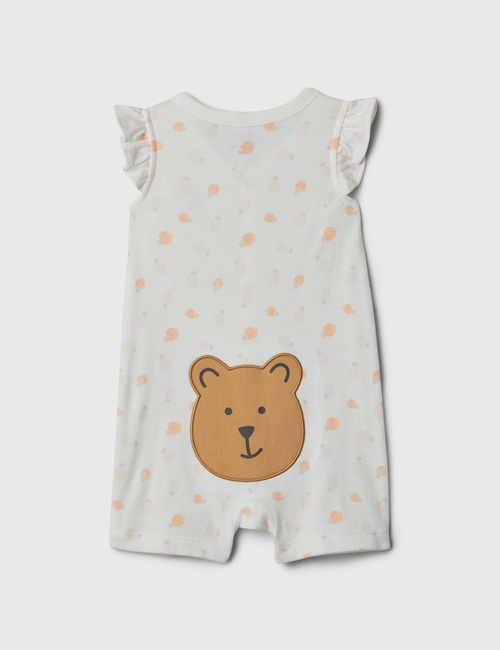 Baby Flutter Sleeve Brannan Bear Romper