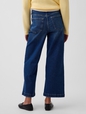 High Rise Stride Wide-Leg Ankle Jeans