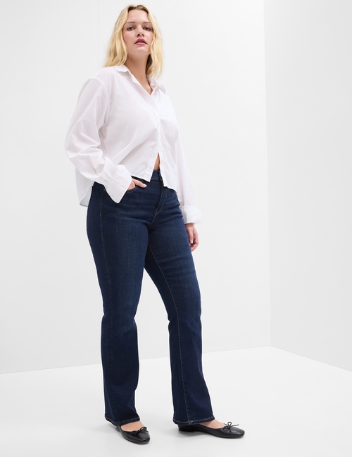 Mid Rise Baby Boot Jeans