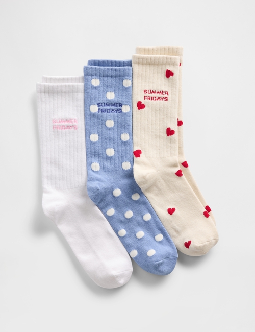 GAP X SUMMER FRIDAYS 3 PACK SOCKS GIFT SET