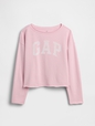 Kids French Terry Wide-Neck Logo Sweatshirt
