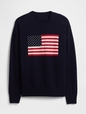 Relaxed Americana Intarsia Sweater
