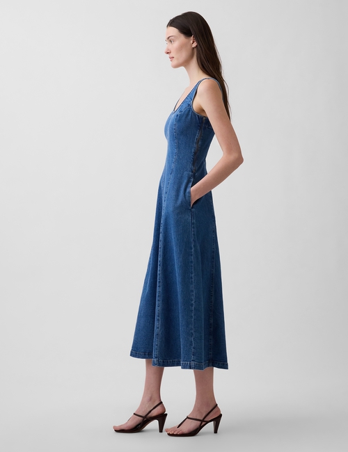 SL SCOOP NK MAXI DRESS - MED LORE