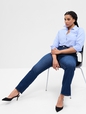 Mid Rise Baby Boot Jeans