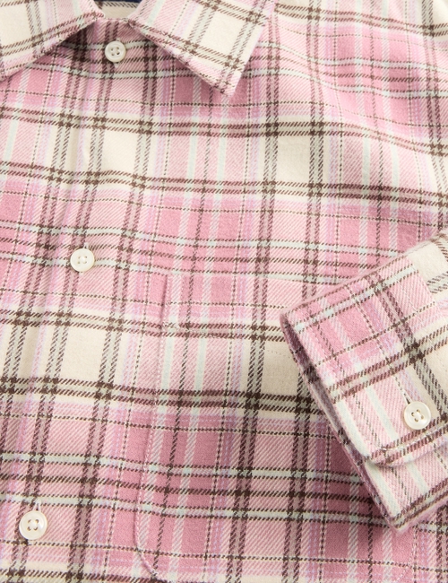 Organic Cotton Relaxed Flannel Shirt