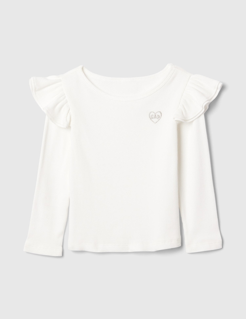 babyGap Ribbed Ruffle Top