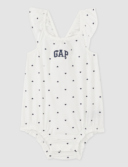 Baby Gap Logo Ruffle Sleeve Jumpsuit