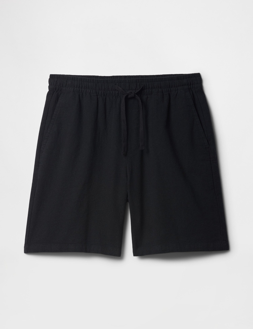 7" Linen-Blend Easy Shorts