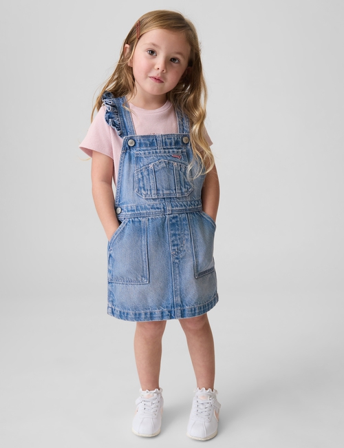 Baby & Toddler Denim Ruffle Skirtall