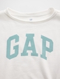 Kids French Terry Wide-Neck Logo Sweatshirt