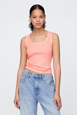 Rib Scoop Tank Top