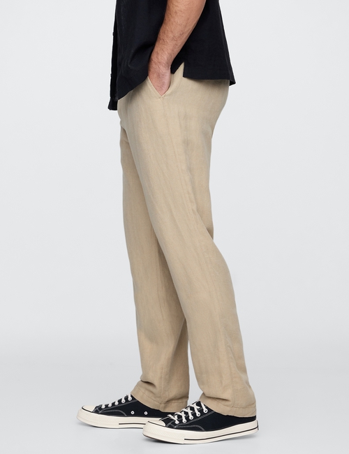 STRAIGHT LINEN PANT