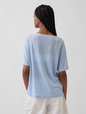 SS LINEN OVERSIZED TEE
