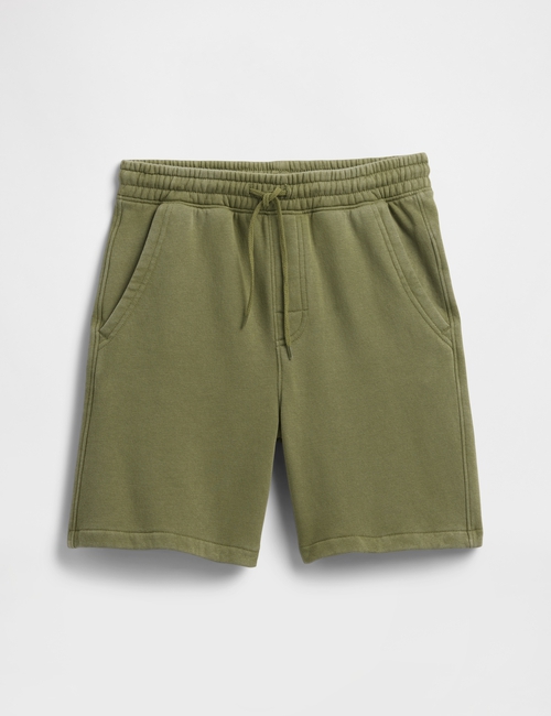 Kids Washed-Fleece Pull-On Shorts