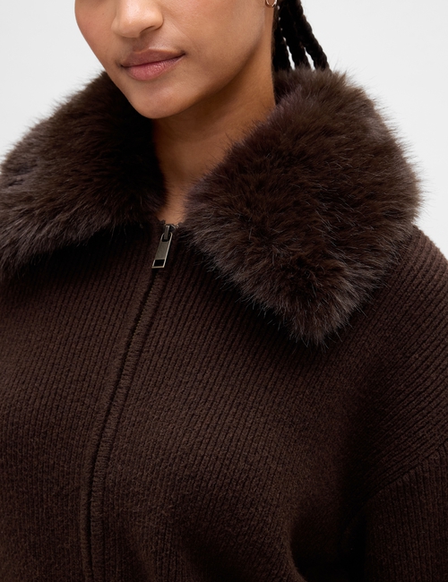 CASHSOFT FUR ZIP UP