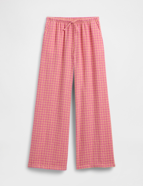 V-EASY WIDE LINEN PANT