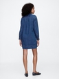 Western Denim Mini Shirtdress