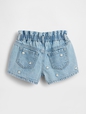 Baby & Toddler Embroidered Denim Stride Shorts