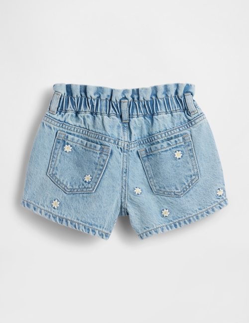 Baby & Toddler Embroidered Denim Stride Shorts