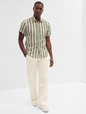 Stretch Poplin Shirt in Slim Fit