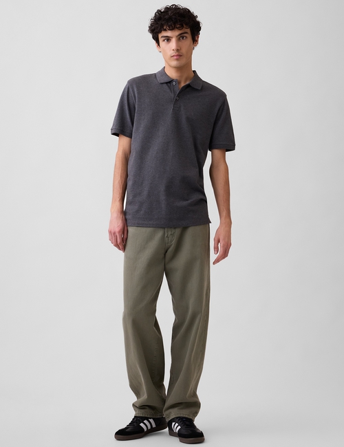 V-STRETCH PIQUE POLO - SOLID