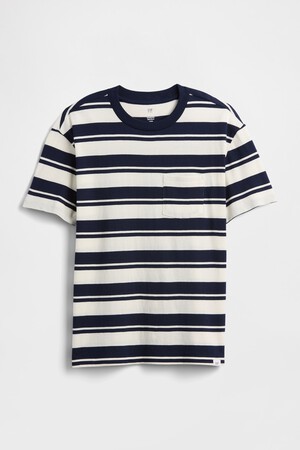 Kids Everyday Soft Stripe Pocket T-Shirt
