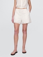 High Rise Eyelet Easy Shorts