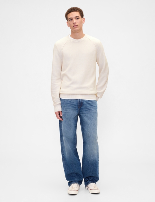 Garter Crewneck Sweater