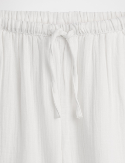 GAUZE WIDE LEG PANT