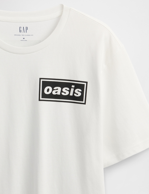 تي شيرت رينجر بطبعة كلمة Oasis