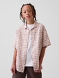 Kids Linen-Cotton Relaxed Vacay Shirt