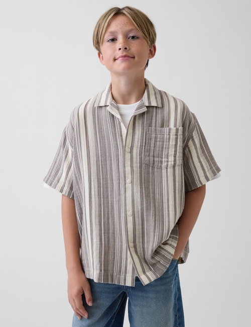 SS GAUZE VACAY TOP