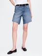 8" Mid Rise '90s Loose Denim Bermuda Shorts