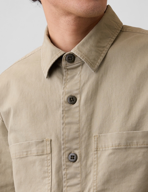 V-TWILL SHACKET