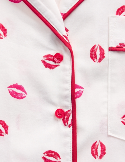 Gap × Summer Fridays Relaxed Poplin Kiss PJ Shirt