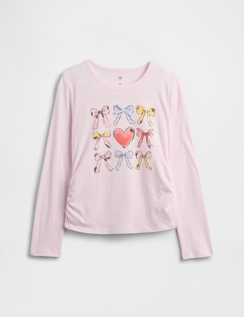 Kids Ruched Graphic T-Shirt