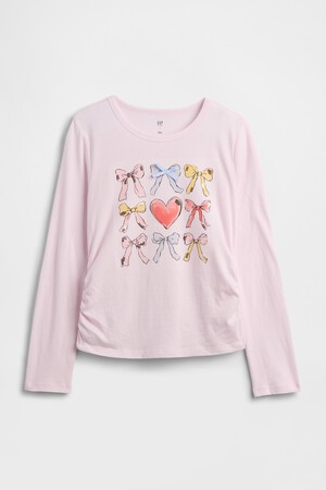 Kids Ruched Graphic T-Shirt