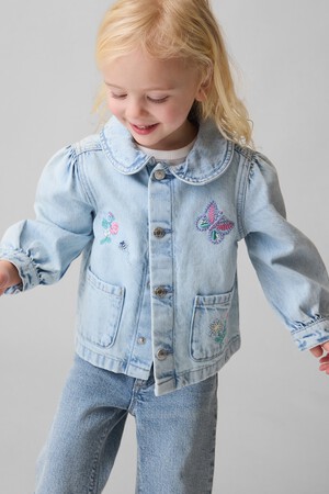 Baby & Toddler Denim Embroidered Chore Jacket