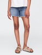 Kids Denim Midi Shorts