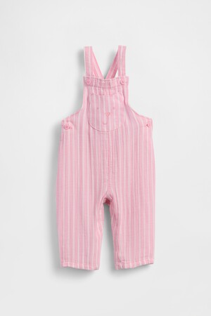 GAUZE STRIPE OVERALL