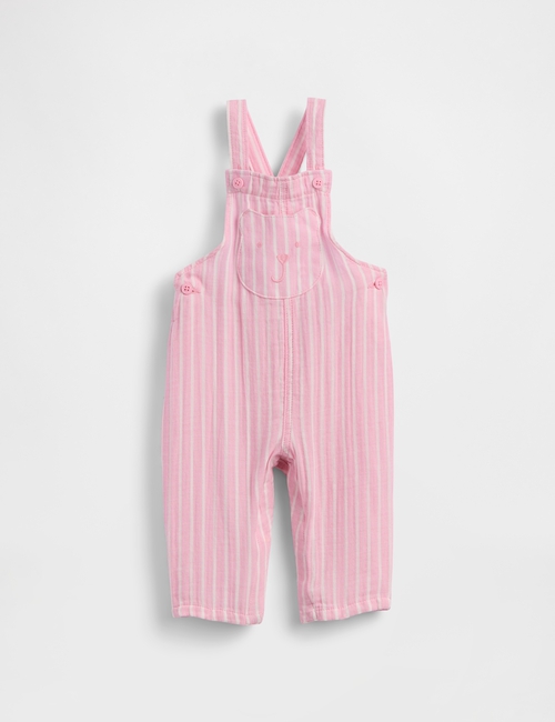 GAUZE STRIPE OVERALL