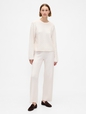 CashSoft Cable-Knit Sweater Pants