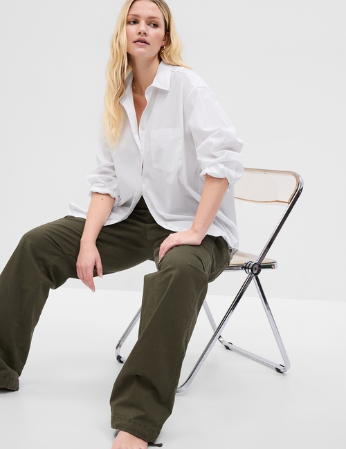 Organic Cotton Poplin Big Shirt